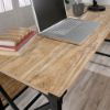 Picture of Steel River L-Desk - Milled Mesquite