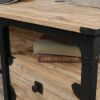 Picture of Steel River L-Desk - Milled Mesquite