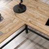 Picture of Steel River L-Desk - Milled Mesquite