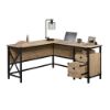 Picture of Steel River L-Desk - Milled Mesquite