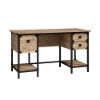 Picture of Steel River Double Pedestal Desk - Milled Mesquite