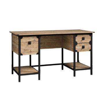 Picture of Steel River Double Pedestal Desk - Milled Mesquite