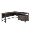 Picture of Steel River L-Shaped Desk - Carbon Oak