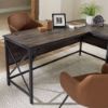 Picture of Steel River L-Shaped Desk - Carbon Oak