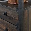 Picture of Steel River L-Shaped Desk - Carbon Oak