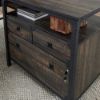 Picture of Steel River L-Shaped Desk - Carbon Oak