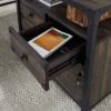 Picture of Steel River L-Shaped Desk - Carbon Oak