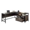 Picture of Steel River L-Shaped Desk - Carbon Oak