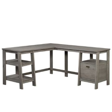 Picture of Trestle L-Desk - Mystic Oak