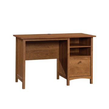 Picture of Union Plain Single Pedestal Desk - Prairie Cherry