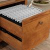 Picture of Union Plain Single Pedestal Desk - Prairie Cherry