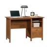 Picture of Union Plain Single Pedestal Desk - Prairie Cherry