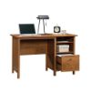 Picture of Union Plain Single Pedestal Desk - Prairie Cherry