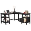 Picture of Trestle L-Desk - Raven Oak
