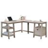 Picture of Trestle L-Desk - Chalked Chestnut