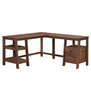 Picture of Trestle L-Desk - Vintage Oak