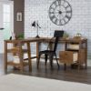 Picture of Trestle L-Desk - Vintage Oak
