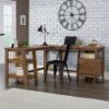 Picture of Trestle L-Desk - Vintage Oak