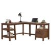 Picture of Trestle L-Desk - Vintage Oak