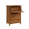 Picture of Union Plain 3 Drawer Secretary Desk - Prairie Cher