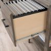 Picture of Summit Station Single Pedestal Desk - Pebble Pine
