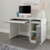 Picture of Vista Key Single Pedestal Desk - Misted Elm