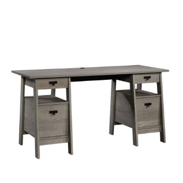 Picture of Trestle Executive Trestle Desk - Mystic Oak