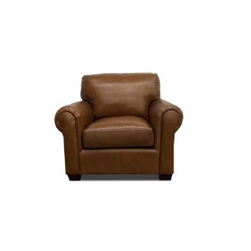Picture of Basin Leather Chair - Saddle
