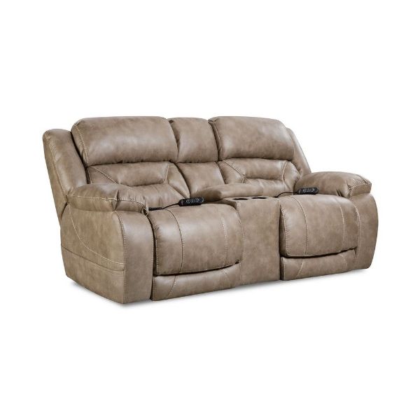 Picture of Enterprise Triple Power Reclining Loveseat - Mushroom