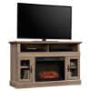 Picture of Barrister Lane Media Fireplace - Salt Oak