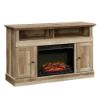 Picture of Cannery Bridge Media Fireplace - Lintel Oak