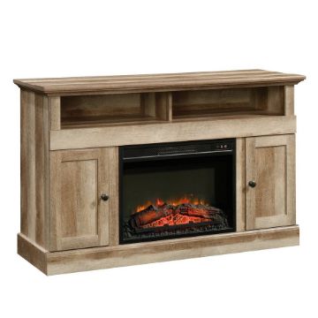 Picture of Cannery Bridge Media Fireplace - Lintel Oak