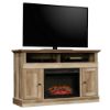 Picture of Cannery Bridge Media Fireplace - Lintel Oak