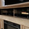 Picture of Cannery Bridge Media Fireplace - Lintel Oak