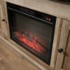 Picture of Cannery Bridge Media Fireplace - Lintel Oak