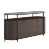 Picture of Radial 60" Entertainment Credenza - Umber Wood