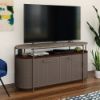 Picture of Radial 60" Entertainment Credenza - Umber Wood