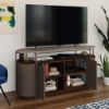Picture of Radial 60" Entertainment Credenza - Umber Wood