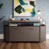 Picture of Radial 60" Entertainment Credenza - Umber Wood