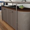 Picture of Radial 60" Entertainment Credenza - Umber Wood