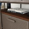 Picture of Radial 60" Entertainment Credenza - Umber Wood