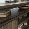 Picture of Steel River Credenza - Carbon Oak