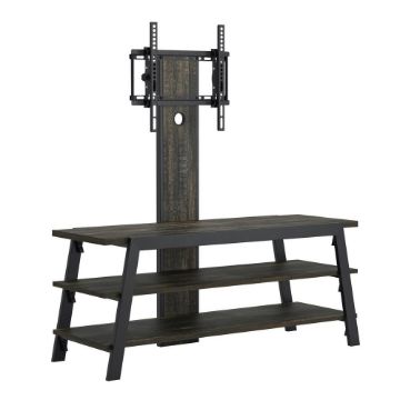 Picture of Steel River TV Stand with Mount - Carbon Oak