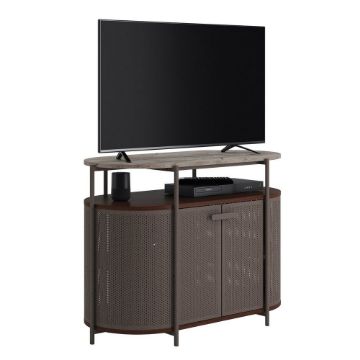 Picture of Radial TV Stand - Umber Wood