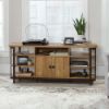 Picture of Station House Entertainment Credenza - Etched Oak