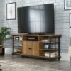Picture of Station House Entertainment Credenza - Etched Oak