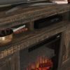 Picture of Media Fireplace - Carbon Oak