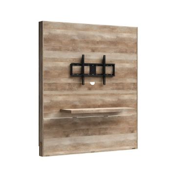 Picture of Cannery Bridge Entertainment Wall - Lintel Oak