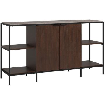 Picture of International Lux Entertainment Credenza - Umber Wood