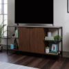 Picture of International Lux Entertainment Credenza - Umber Wood